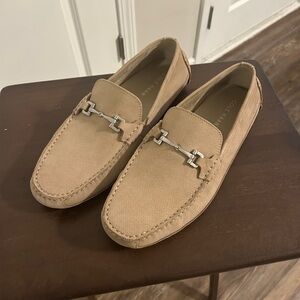 Cole Haan Men's Beige Slip-On Loafers
